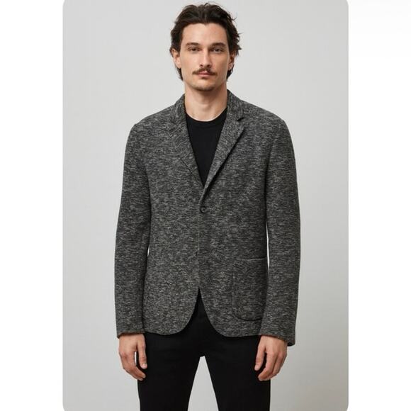John Varatos Men's Textured Woven Blazer Sport Coat Hook & Eye Closure Modern 52 - Picture 1 of 11